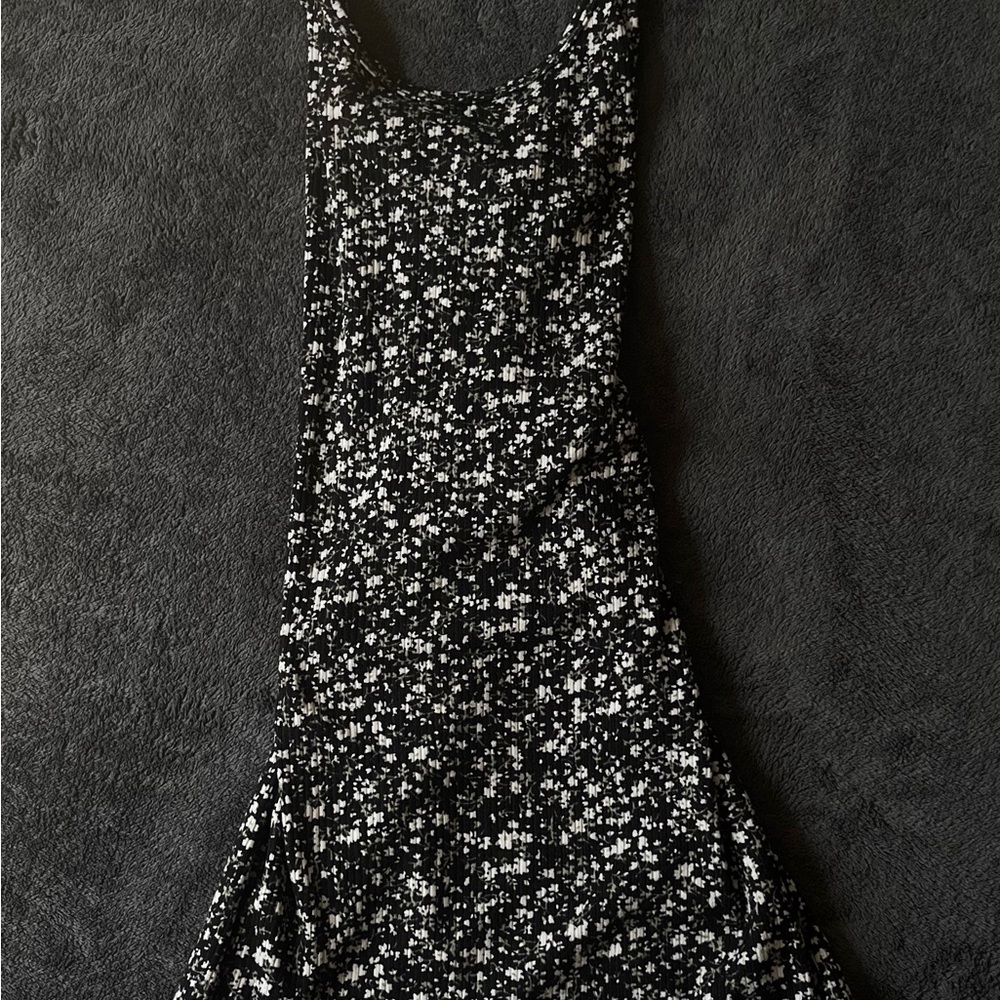 Love Tree Black and White Mini Dress